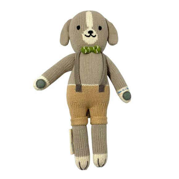 Cuddle Kind Noah the Dog Stuffed Animal Little 13" Hand Knit Doll Peru - Picture 1 of 5